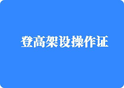 狠狠操狠狠碰登高架设操作证